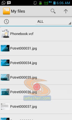 phonebook hasil transfer bb ke android